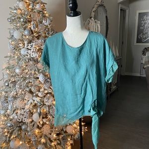 Belle France Linen & Silk Top